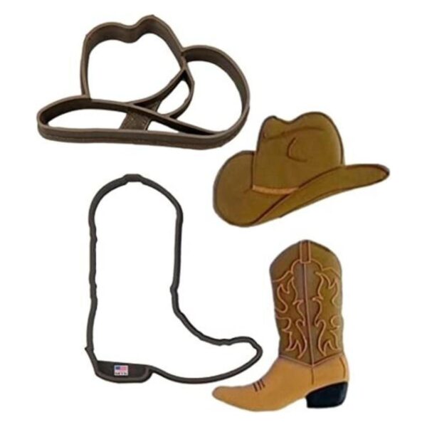 Cortadores de galletas Country Western. Botas vaqueras y