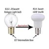 Paquete de 4 BR14 R14 E17 Bombilla LED 3 W equivalente