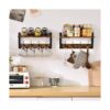 YMYNY Coat Rack Shelf Wall Mounted Coat Hooks Set of 2