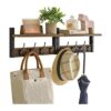 YMYNY Coat Rack Shelf Wall Mounted Coat Hooks Set of 2