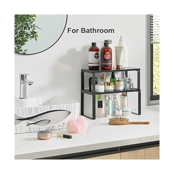 YMYNY Cabinet Shelf Organizer Extendable Spice Racks Set_2