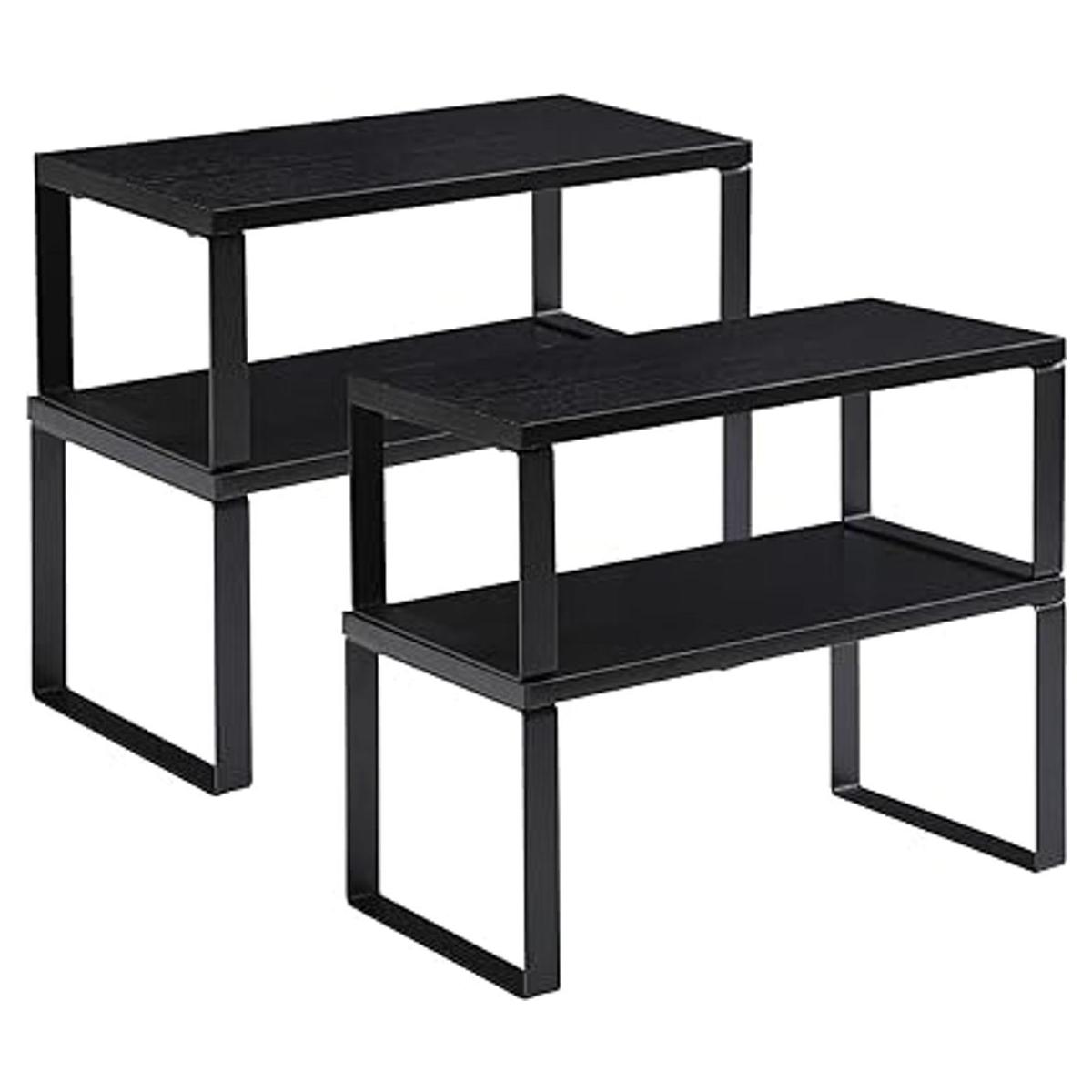 YMYNY Cabinet Shelf Organizer Extendable Spice Racks Set