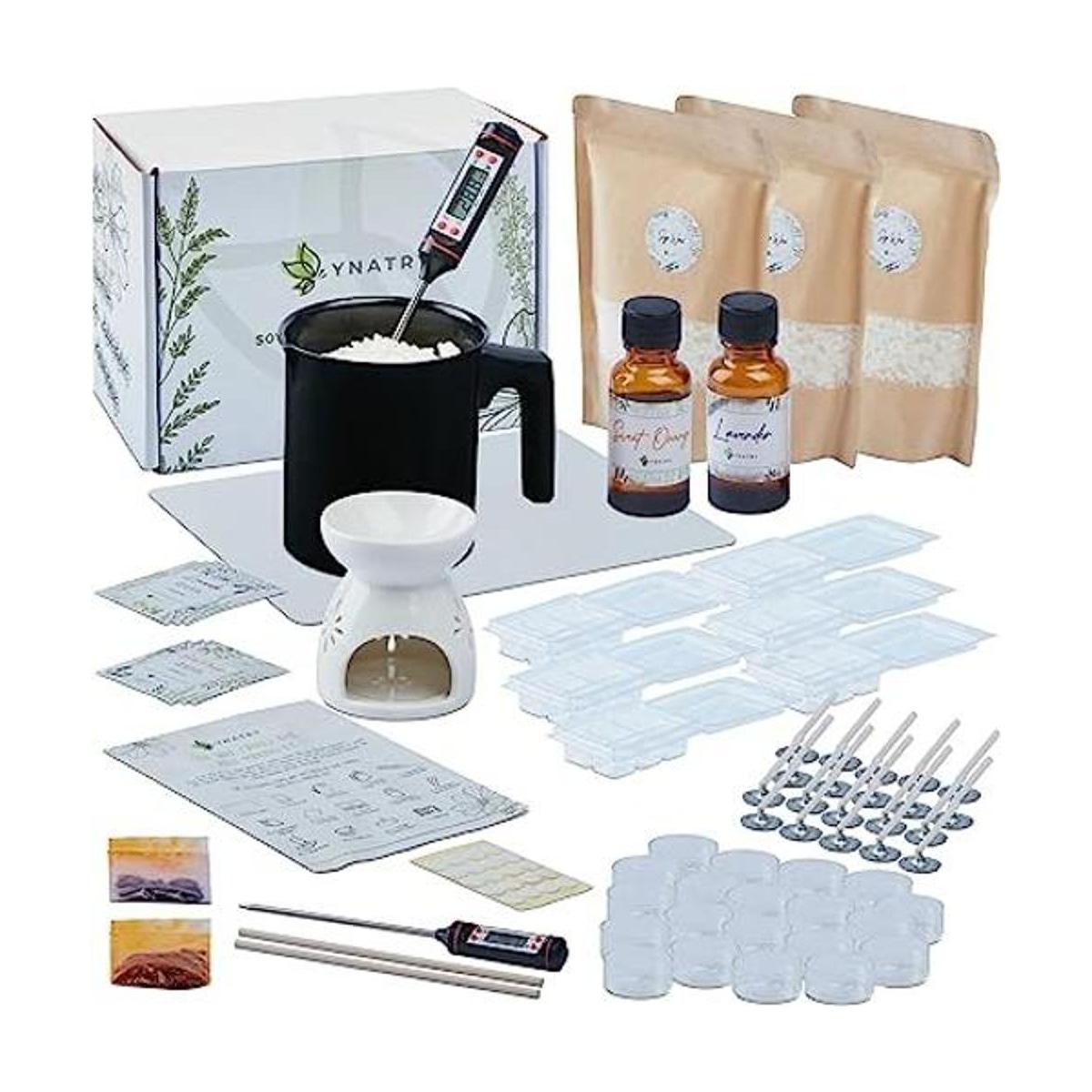 YNATRY Kit de fabricación de velas de soja de 86 piezas