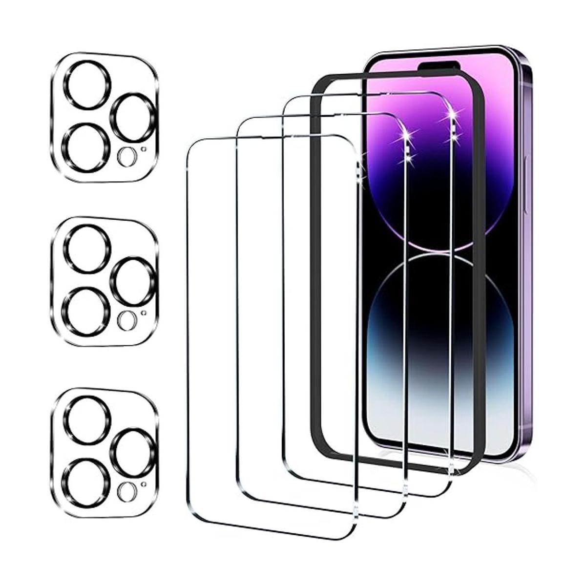 YMHML Paquete de 3 protectores de pantalla para iPhone 14