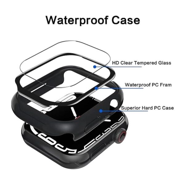 YMHML Funda impermeable compatible con Apple Watch Series_4
