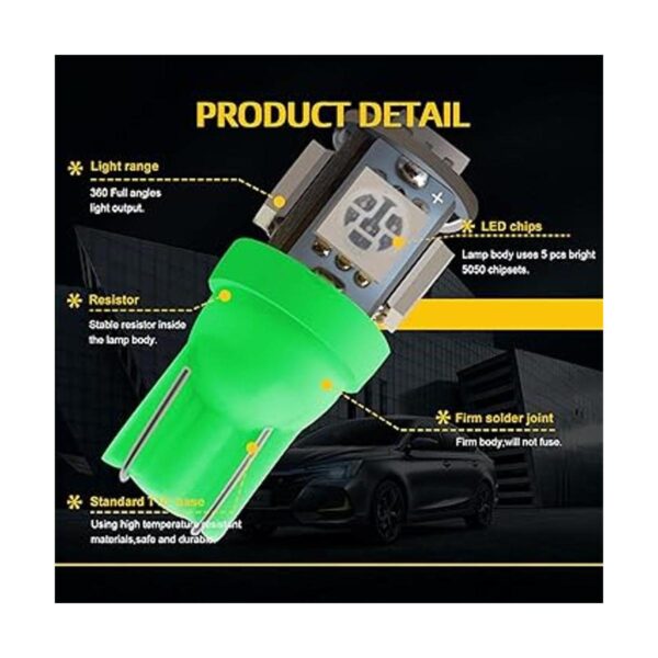 EverBright T10 5050 5SMD Dome map Luz para puerta_3