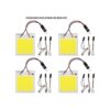 Everbright Paquete de 4 luces LED blancas para techo COB_6
