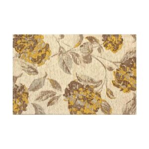 Laura Ashley Hydrangea Alfombra de felpilla con textura_1