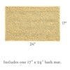 Laura Ashley Astor Tapete de baño de felpilla de