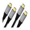 Cable USB C de 10 Gbps de 1 pie paquete de 2 LDLrui_1