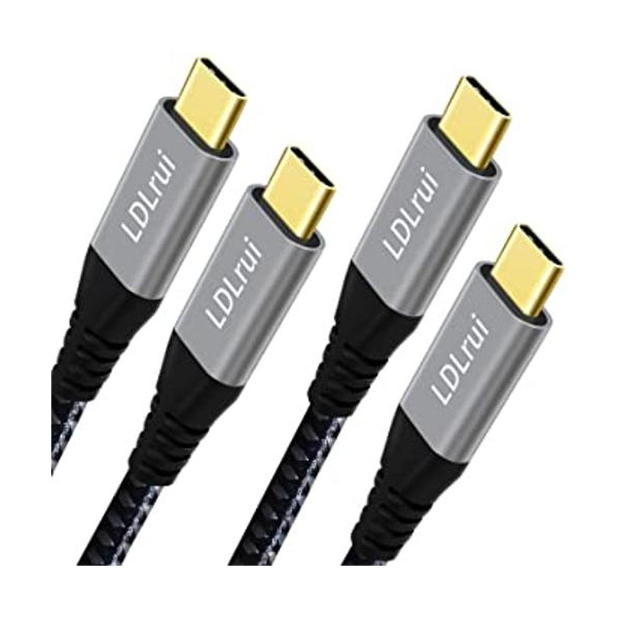 Cable USB C de 10 Gbps de 1 pie paquete de 2 LDLrui