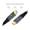 Cable USB C de 10 Gbps de 1 pie paquete de 2 LDLrui_3
