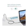 Cable USB C a USB C 4K 60Hz HDR 100W 10Gbps cable de