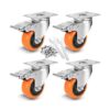 WBD WEIBIDA Ruedas giratorias de 3 pulgadas con freno_1