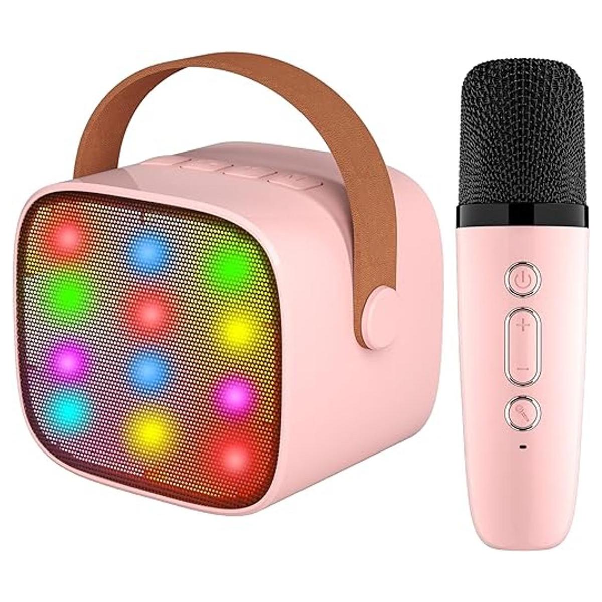 YLL Kids Karaoke Machine Portable Bluetooth Speaker with