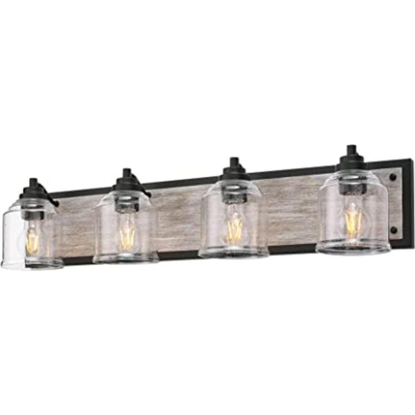 YKLITG BD0054BK Lámpara de tocador de baño de 4 luces con_1