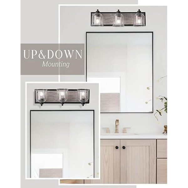 YKLITG BD0053BK Lámparas de tocador de baño de 3 luces_2