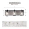 YKLITG BD0053BK Lámparas de tocador de baño de 3 luces_3