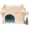 YKD Castle Chinchilla House Small Animal Hideout for_4