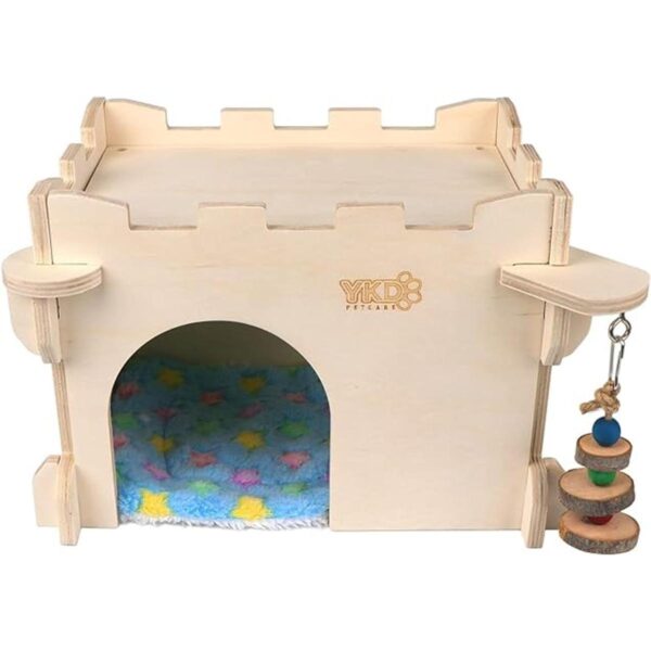 YKD Castle Chinchilla House Small Animal Hideout for_4