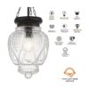 OIYIO Lámpara colgante de cristal negro vintage para isla_2