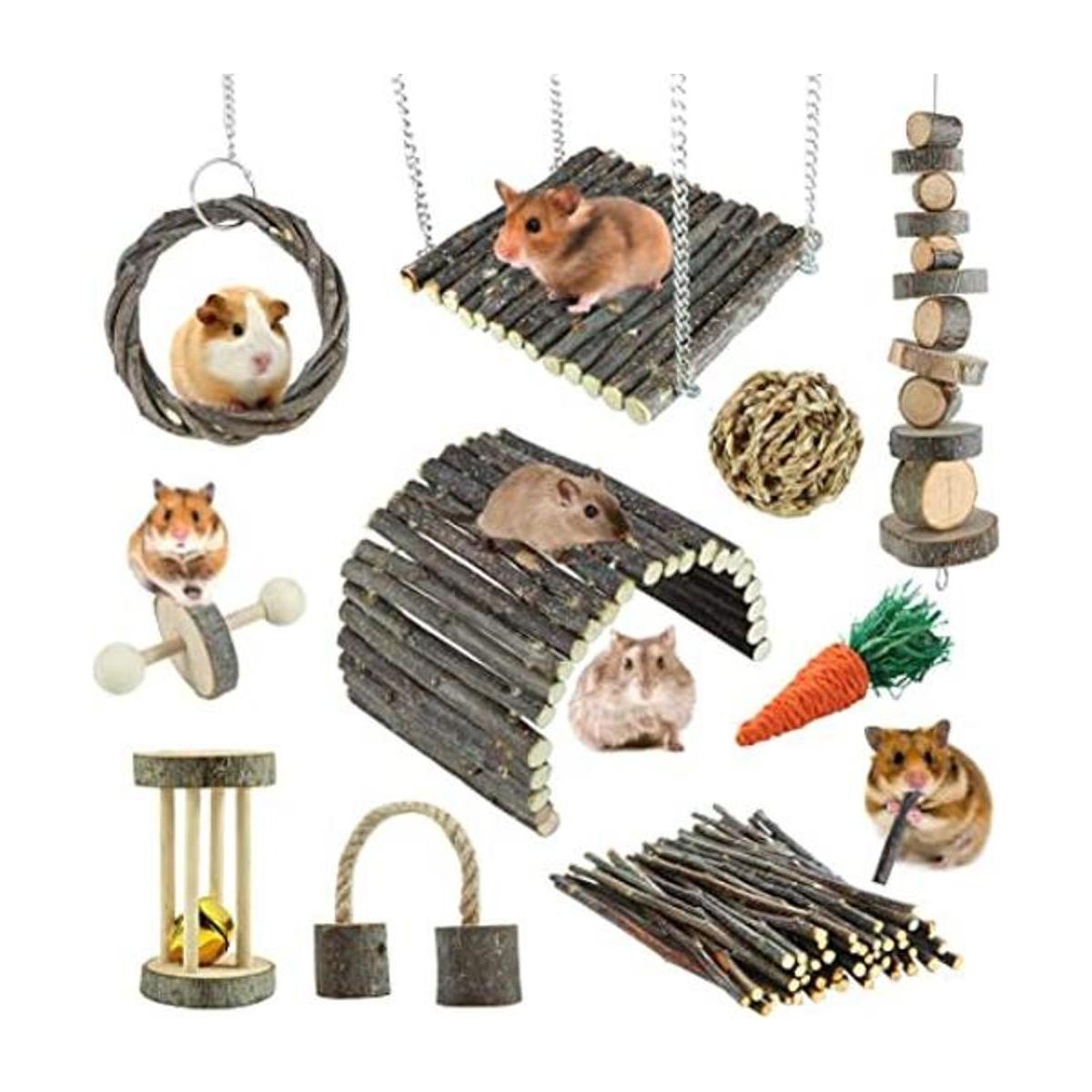 YIXUND Juguetes de hámster juguetes de rata juguetes de