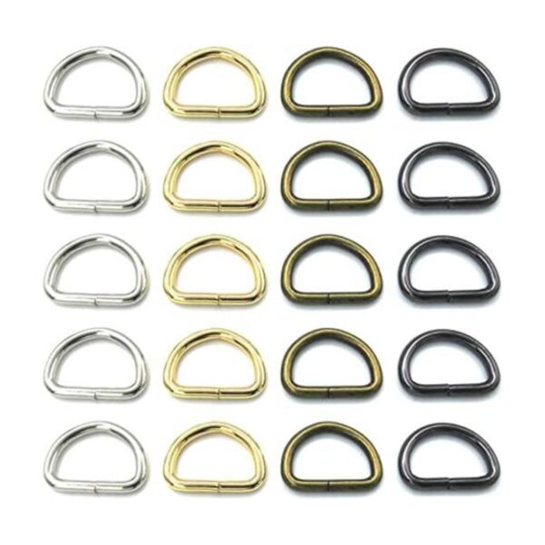 YIXISBest 40 piezas de 4 colores resistentes anillos en D