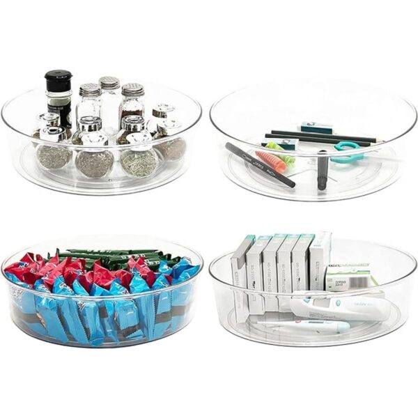 YCLADEC Lazy Susan Paquete de 4 organizadores de mesa