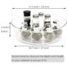 YCLADEC Lazy Susan Paquete de 4 organizadores de mesa