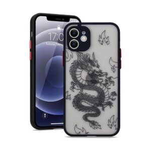 Urarssa Funda compatible con iPhone 12 diseño de patrón_1