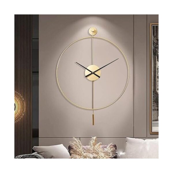 Reloj de pared decorativo clásico grande con péndulo_2