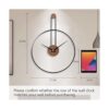 Reloj de pared decorativo grande para sala de estar_2