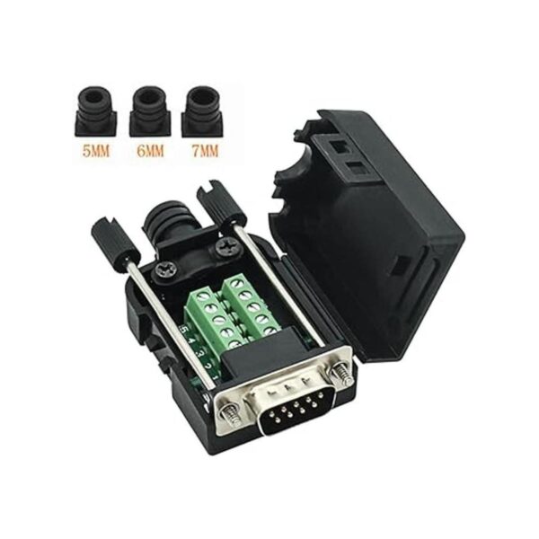 Conector DB9 RS232 DSUB macho adaptador de puerto de 9 pines_3