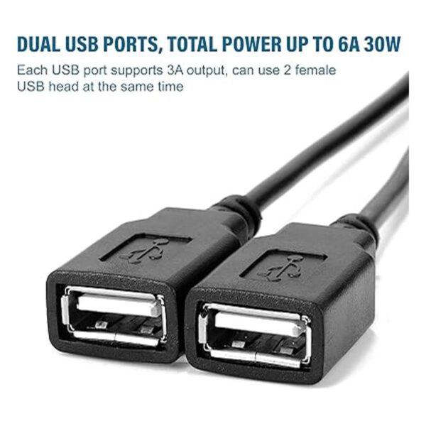 Convertidor CC de 12 V 24 V a 5 V 6 A 30 W doble USB_2