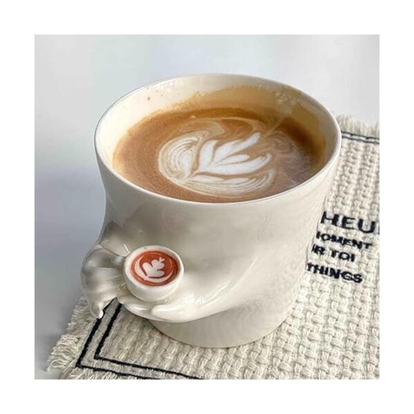 YINHEMEOW Taza de café de cerámica de 12 onzas taza de_5