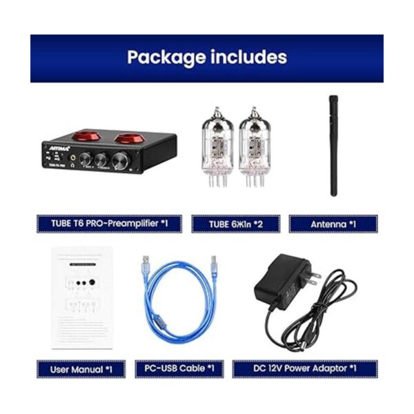 AIYIMA tubo T6 PRO Bluetooth 5.0 tubo preamplificador HiFi_6