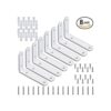 8 soportes de estante 4 pulgadas color blanco