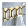 YIGII Towel HooksAdhesive Hooks Brushed Gold Wall Hooks