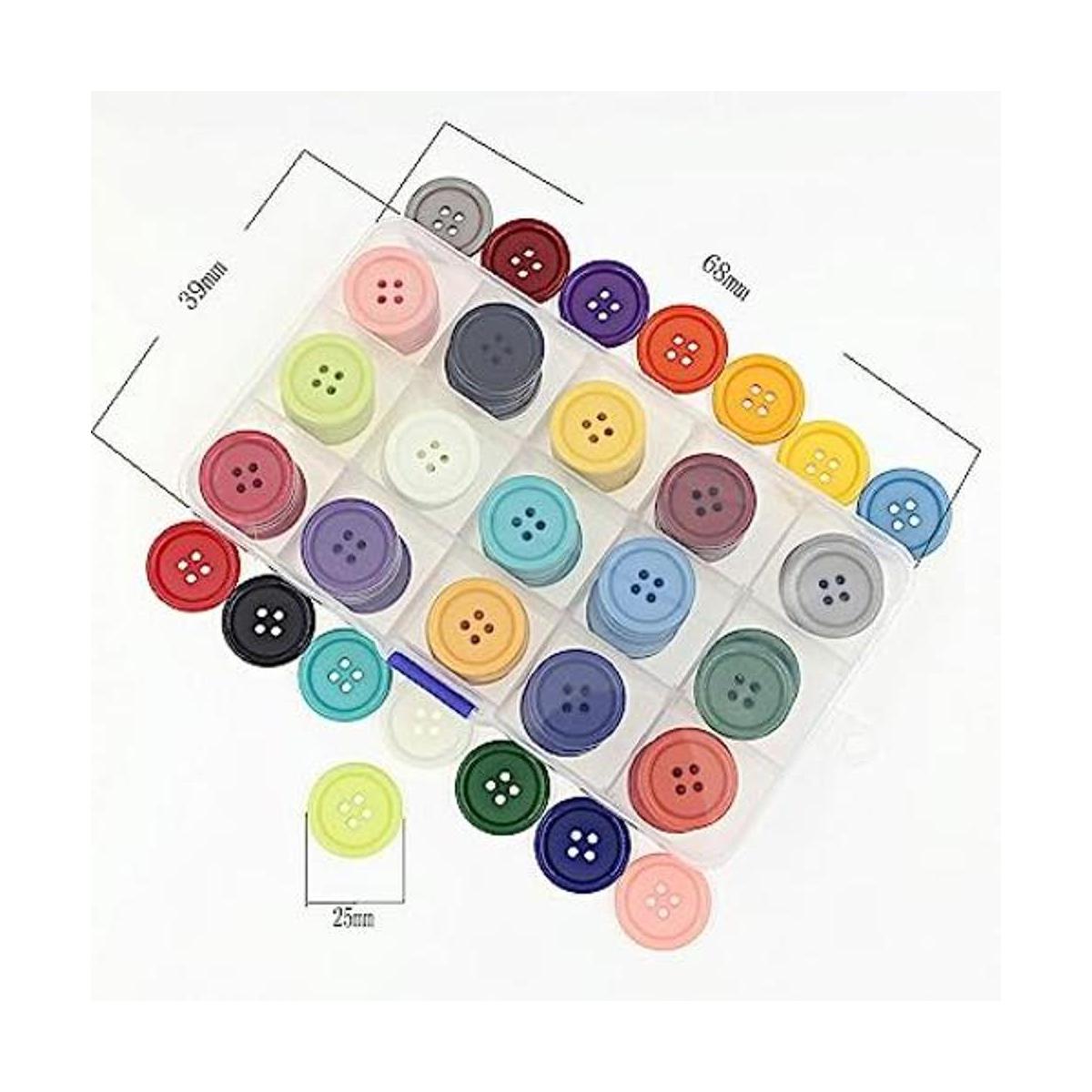 Botones de 1 pulgada para coser 15 colores paquete de 90