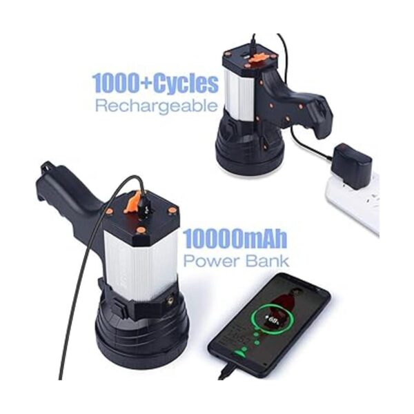 YIERBLUE Foco recargable súper brillante de 10000_5