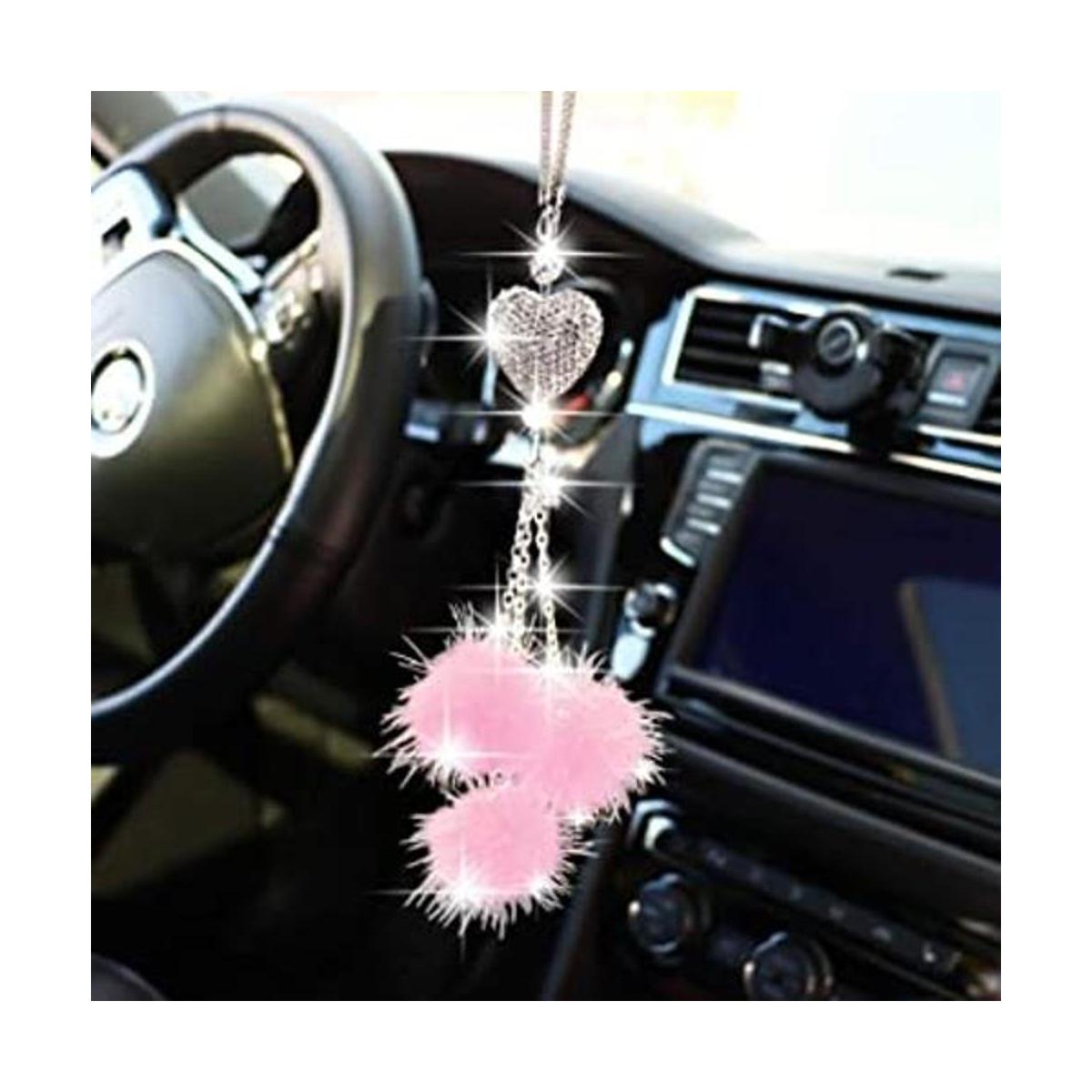 YIDEXIN Accesorios brillantes para espejo de coche para
