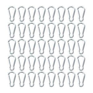 50 clips de mosquetón pequeños de aluminio mini mosquetón_1
