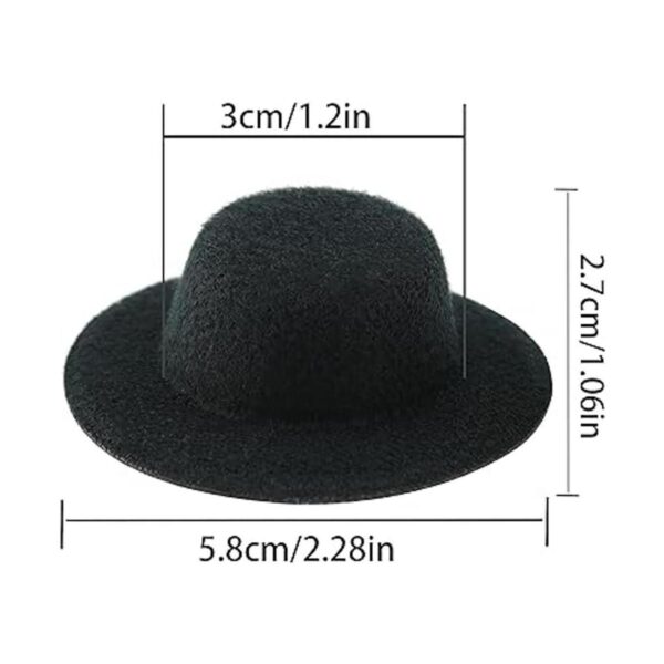 YHXiXi 10 mini sombrero de fieltro para muñeca hecho a_2