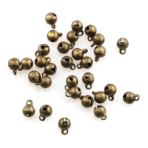 YHXiXi 200 cascabeles de bronce de 0.236 in cuentas_4