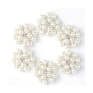 24 broches de cuentas planas de cristal con diamantes de_1