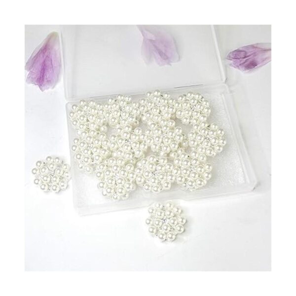 24 broches de cuentas planas de cristal con diamantes de_5