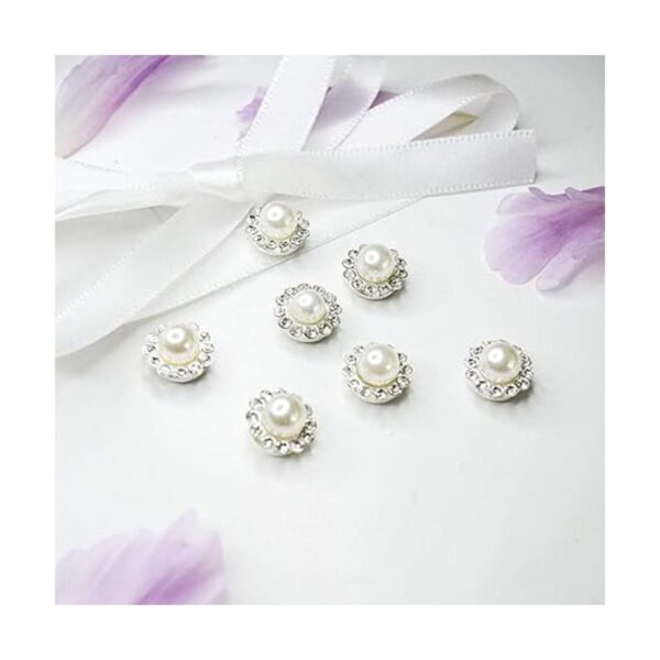 50 piezas de adornos de diamantes de imitación botón de_2