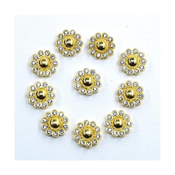 50 botones de perlas de imitación de diamantes de_2