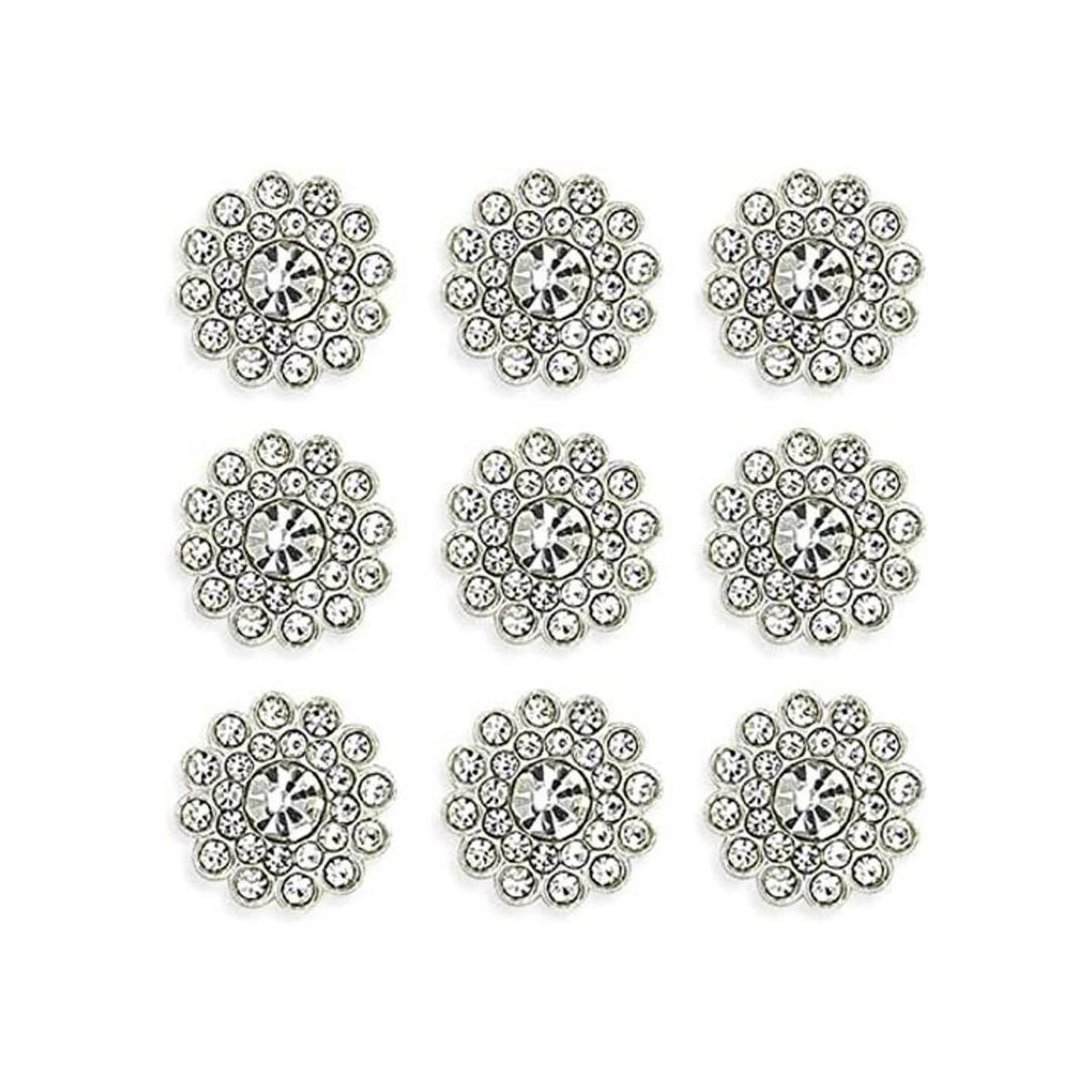 50 piezas de adornos de diamantes de imitación broche de