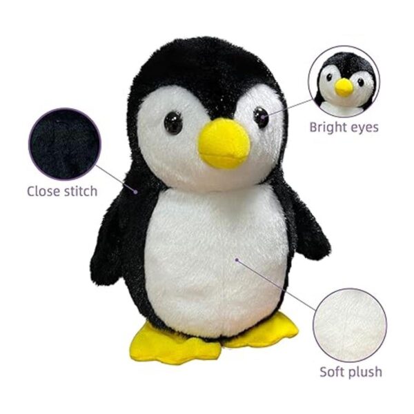 YH YUHUNG Juguete de peluche de pingino que camina y_3